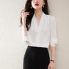 Chic Office Blouse Women Spring Layering Shirt Elegant Top