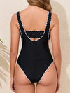Womens Strappy Two Piece Bikini Black High Cut Leg Swimsuit