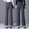 Womens Fleece Lined Pants Plus Size Elastic Waist Winter Casual