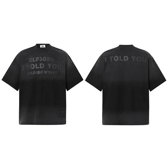 Men Hip Hop T-Shirt Faded Red Vintage Print