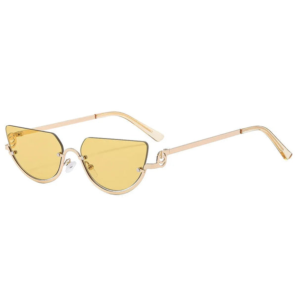 Retro Cat Eye Hip Hop Narrow Sunglasses Women
