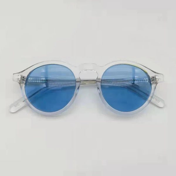Vintage Round Acetate Sunglasses
