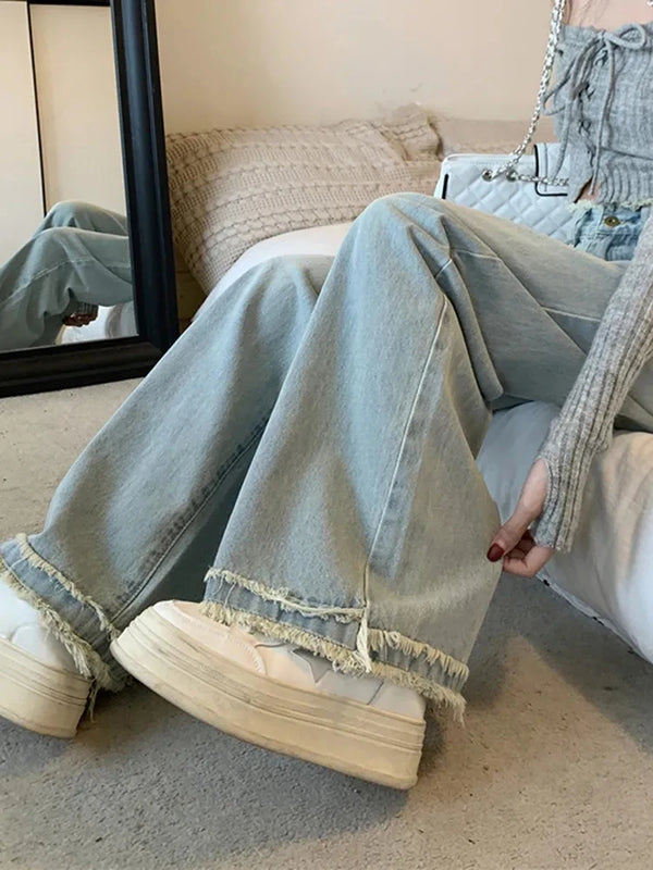 2024 Elevate Your Style Herbst Hellblaue Jeans