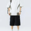 Mens Color Block Splice Tee Oversized Short Sleeve Summer Streetwear
