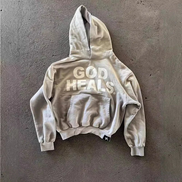 American Retro Y2K Gothic Oversized Hoodie Casual Streetwear