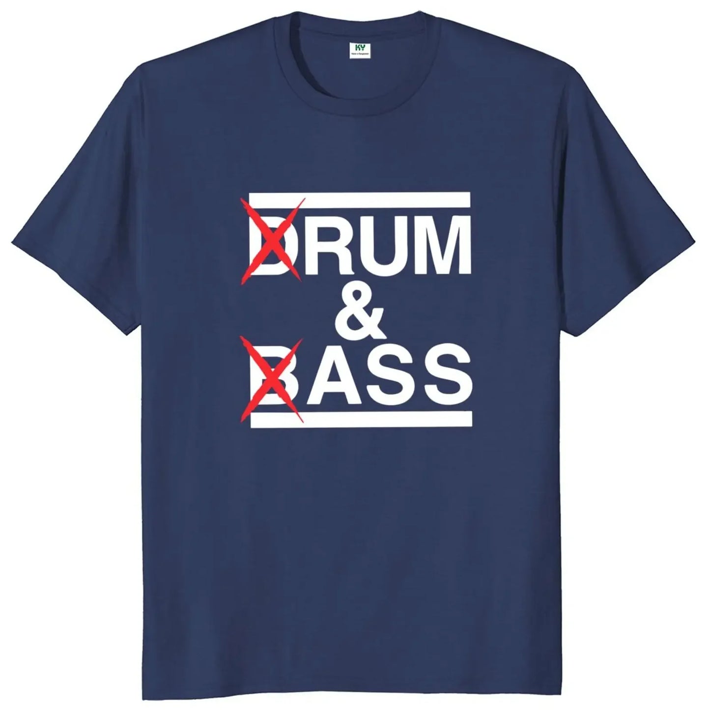 Funny Drum & Bass T-Shirt Rum & Ass Lovers Joke Cotton