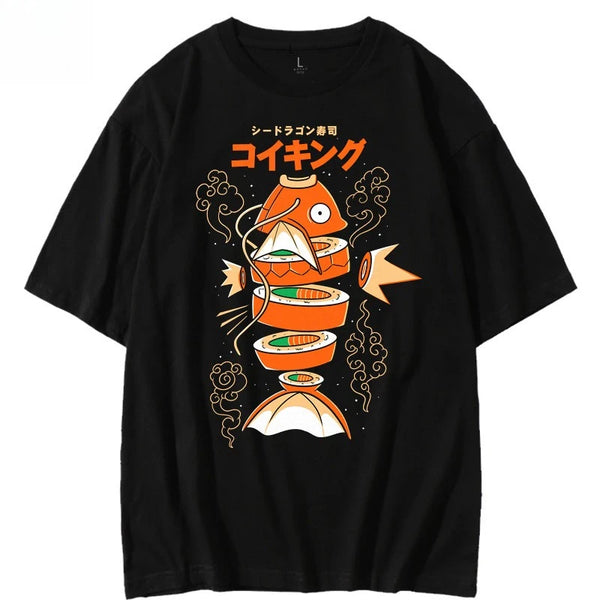 Magikarp Sushi Tshirt Unisex Japanese Koi Carp Graphic Tee Gift