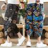 Harajuku Summer Loose Calf Length Casual Pants Men Wide Leg