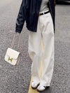 High Waisted White Jeans Women Plus Size Wide Leg Loose Spring Pants