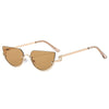 Retro Cat Eye Hip Hop Narrow Sunglasses Women