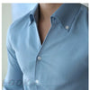 Mens Italian Collar Shirt Wrinkle Free Slim Fit Casual Dress