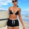 Womens Two Piece Bikini Set High Waist Triangle Top Swimsuit