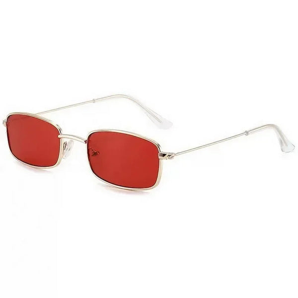 Retro Metal Frame Sunglasses Colorful Lens