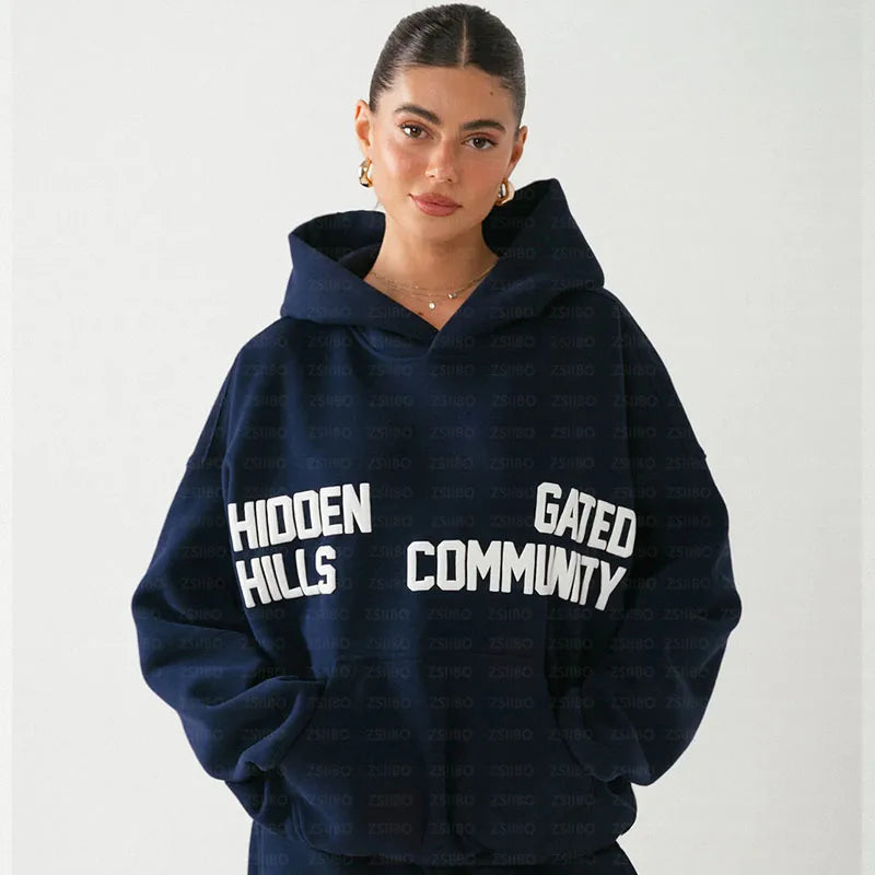 Harajuku Streetwear Women’s Hoodie Fashion Pullover Sweatshirt