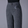 Womens Fleece Lined Pants Plus Size Elastic Waist Winter Casual