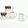 4PCS ceramic expression cotton candy mug mug coffee cup Marshmallow