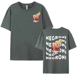 Waving Negroni Graphic T-shirt Y2K Retro Streetwear