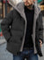 Winter Windproof Men's Jacket Casual Fake Two Hooded