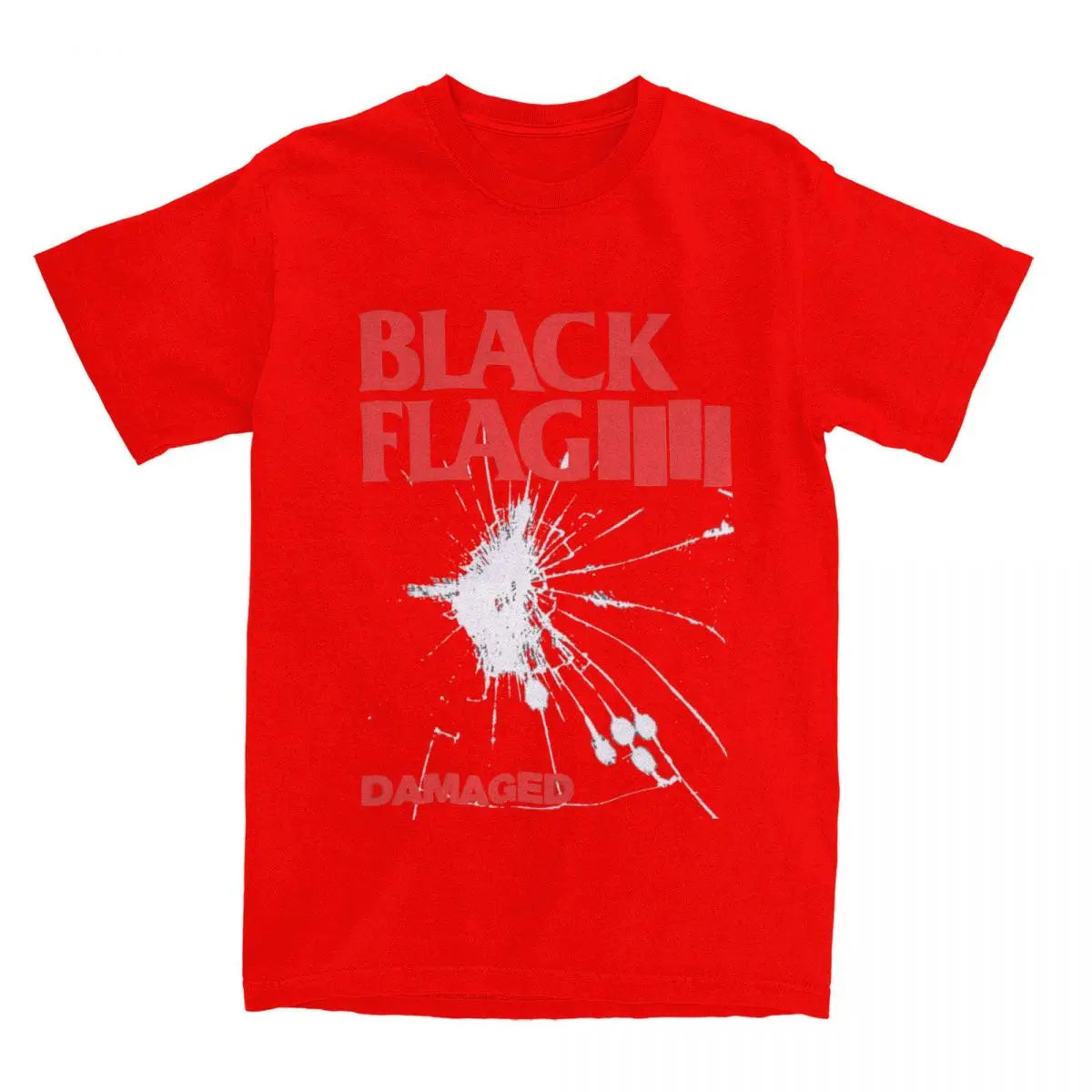 Y2K Design Black Flag Damaged T-Shirts