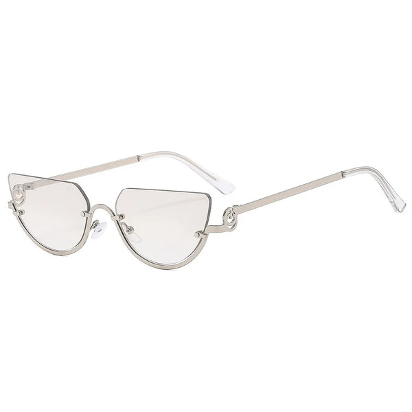 Retro Cat Eye Hip Hop Narrow Sunglasses Women