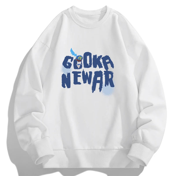 2023 herbst Männer Brief Sweatshirts Casual Einfarbig Tops