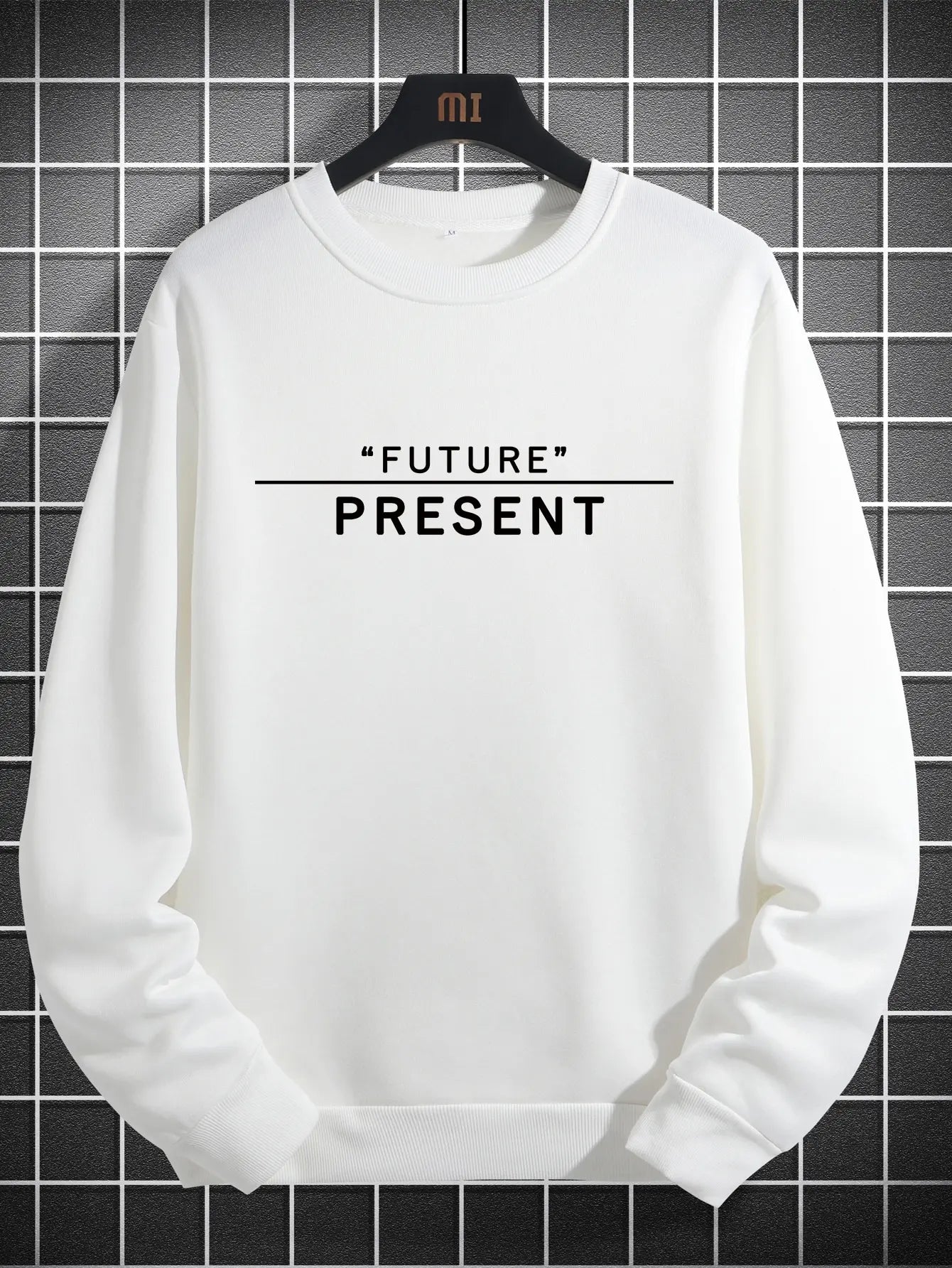 Barcode Print Hip Hop Sweatshirts