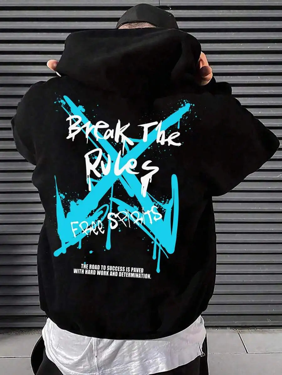 Break the Rules Free Spirit Graphic Hoodie