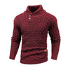 Men's Ribbed Knit Sweater - Crew Neck Pullover Winter Warm