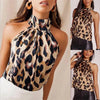 Women Blouses Leopard Print Ladies Shirts And Tops Sleeveless Tops