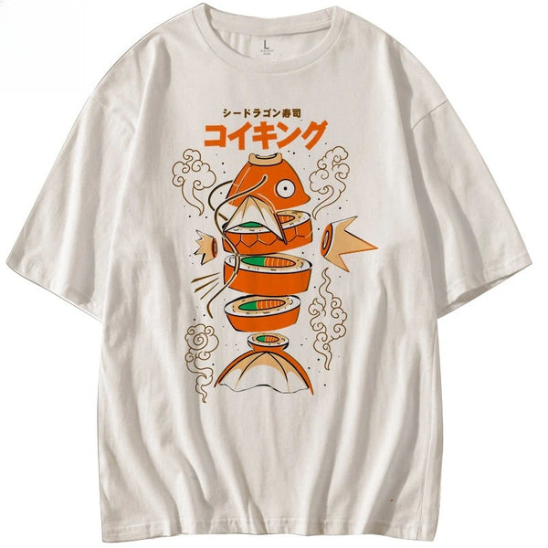 Magikarp Sushi Tshirt Unisex Japanese Koi Carp Graphic Tee Gift