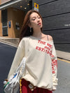 Women’s Y2K Oversized Graphic Long Sleeve T-Shirt – Sexy Streetwear Fall Winter Top