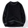 Mens Slim Fit Knit Sweater Crew Neck Pullover Casual Fall Winter