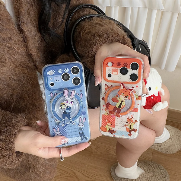 Polka Dot Funny Cartoon Magnetic Phone Case for iPhone 17 Pro