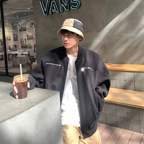 Zip-in-Style amerikanische Frühlings-/Herbst-Modejacken für Paare im Y2K-Stil