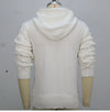 Mens Thick Knit Hoodie Sweater Drawstring Loose Fit Winter Warm