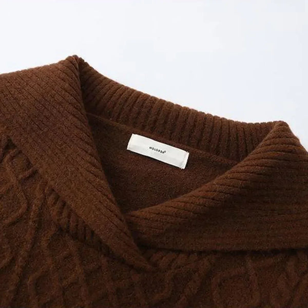 Peter Pan Collar Sweater Women Knit Pullover Long Sleeve Soft