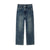 Frayed Jeans Women Straight Leg Loose Fit Denim Pants Winter