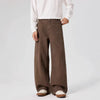Mens Deconstructed Vintage Jeans Wide Leg Straight Fit Drape Style