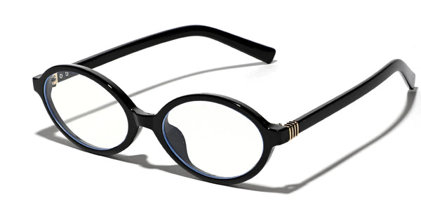 Vintage Oval Glasses Clear Lens