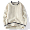 Mens Slim Fit Knit Sweater Crew Neck Pullover Casual Fall Winter