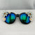 Rhinestone Crystal Sunglasses Floral Design