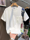 Casual Patchwork Color Block Loose Short Sleeve T-Shirt