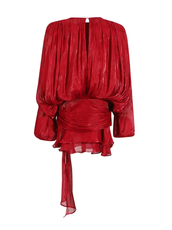 Streetwear Women's Long Sleeve High Waist Slimming Mini Dress Fashion