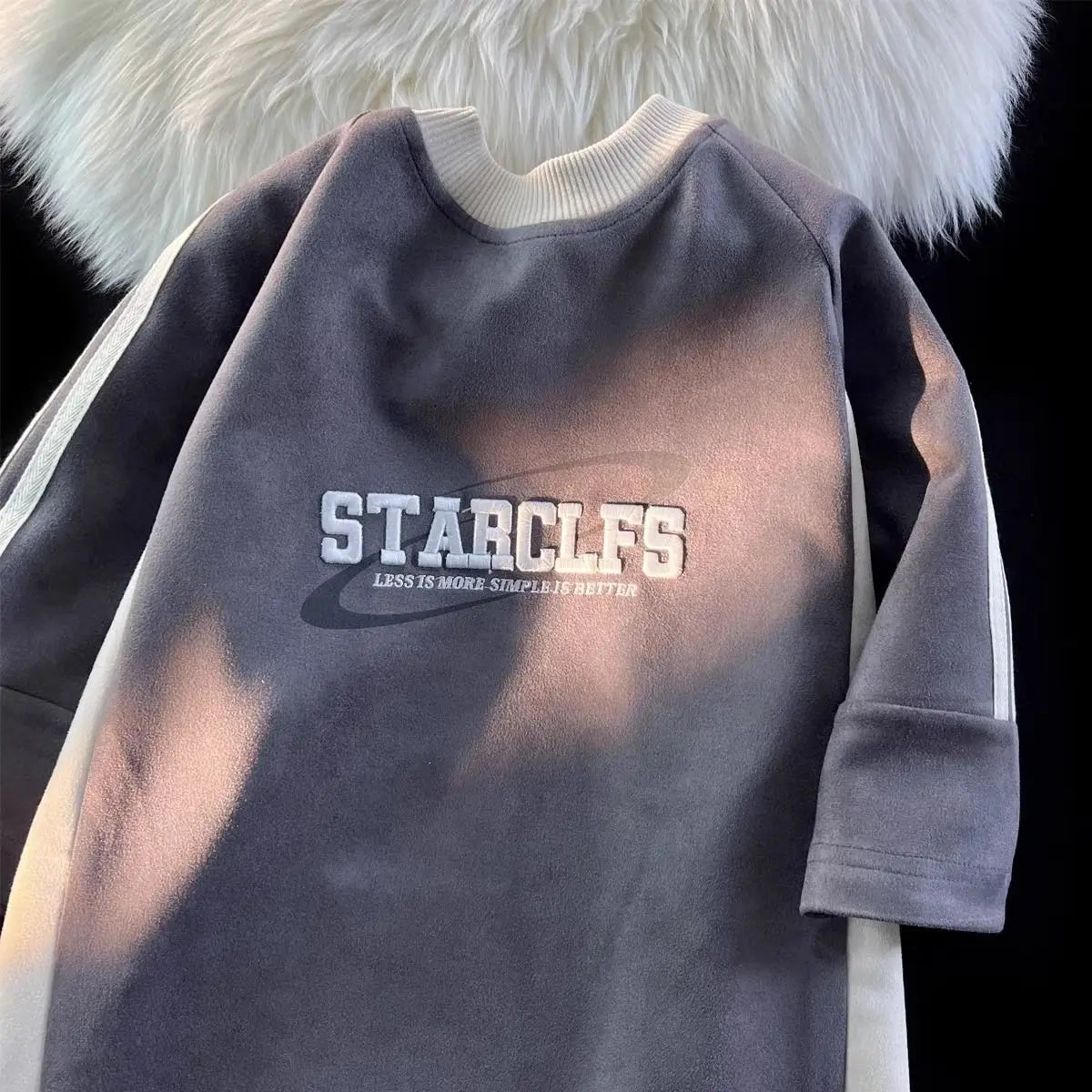 Trendy Patchwork Letter T-Shirt Men Casual Streetwear Top