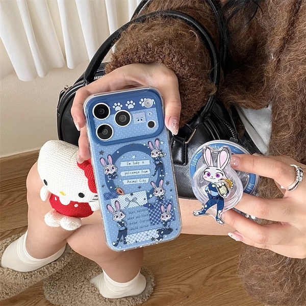 Polka Dot Funny Cartoon Magnetic Phone Case for iPhone 17 Pro