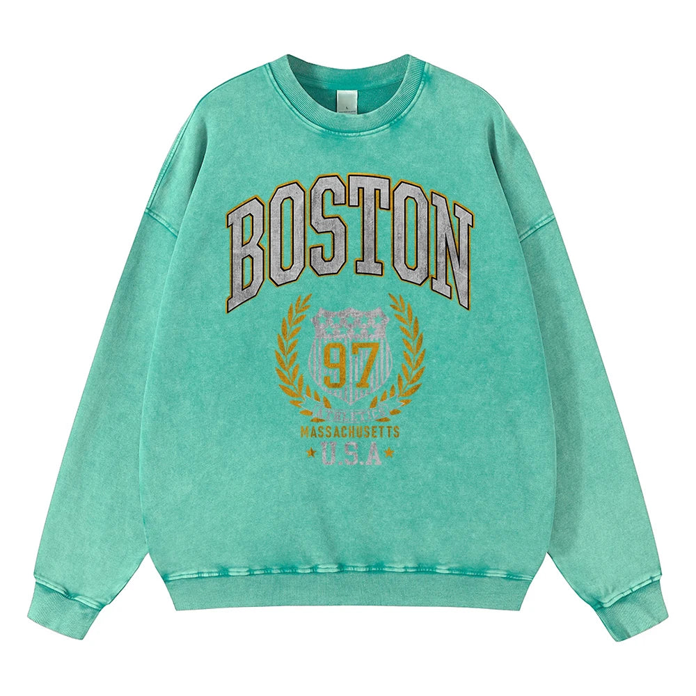Boston 97 USA Sweatshirt Men Streetwear
