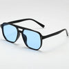 Vintage Square Sunglasses Men Big Frame UV400 Shades Fashion