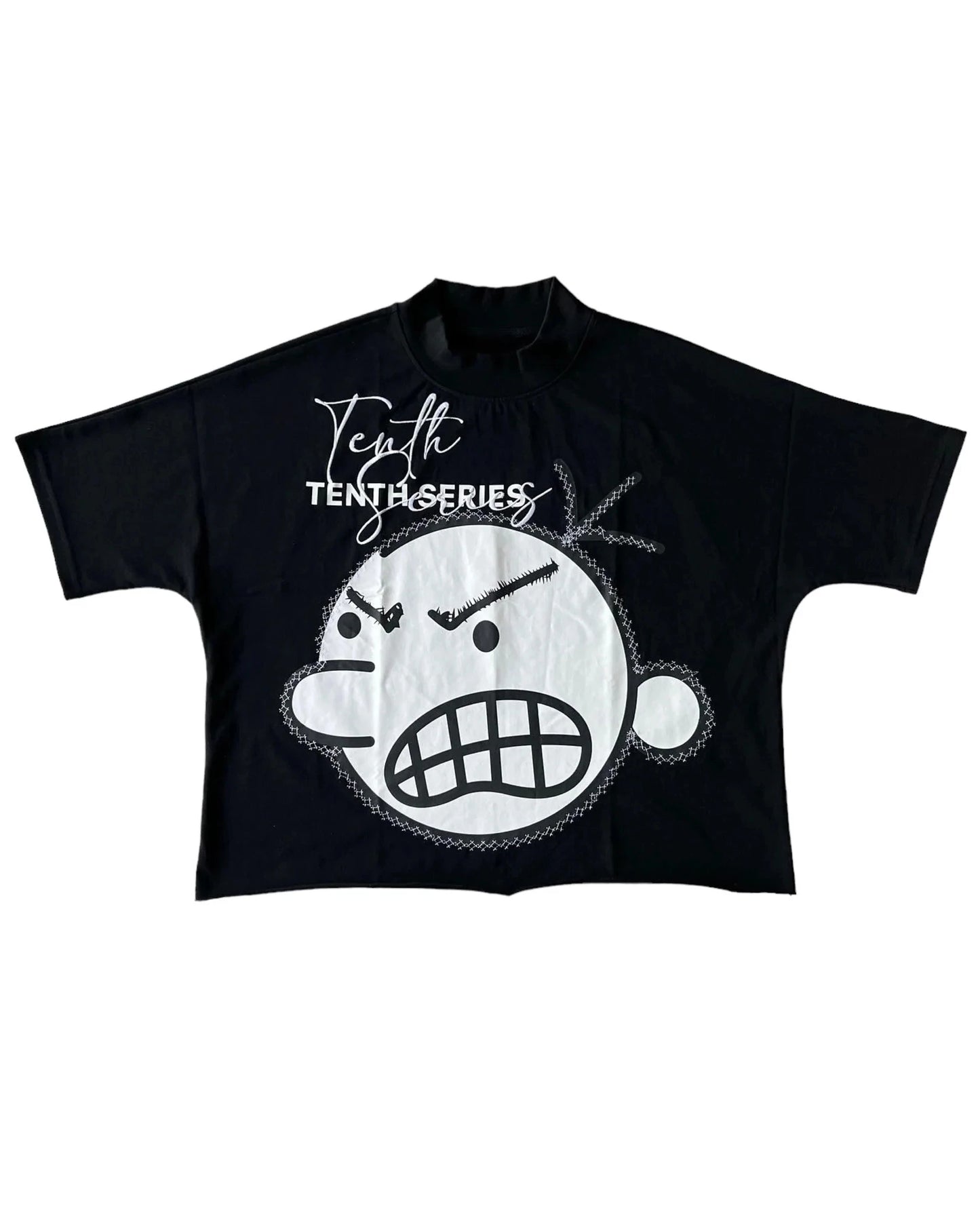 Y2K Cartoon Graphic Tee Men Oversized Streetwear Tshirt Short Sleeve