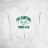 Hamptons Tennis Club Vintage Sweatshirt Loose Warm Pullover