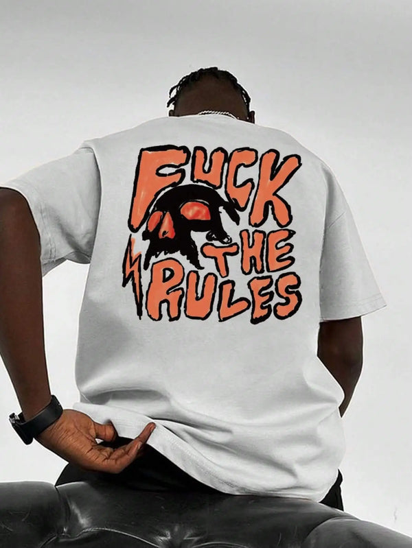 Stylisches Do Not Design Rules Herren T-Shirt: Grafische Muster für den Sommer